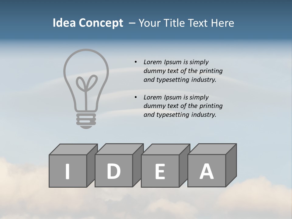 Landscape Lenticular Light PowerPoint Template