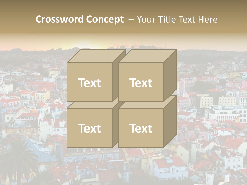 Evening View Architecture PowerPoint Template