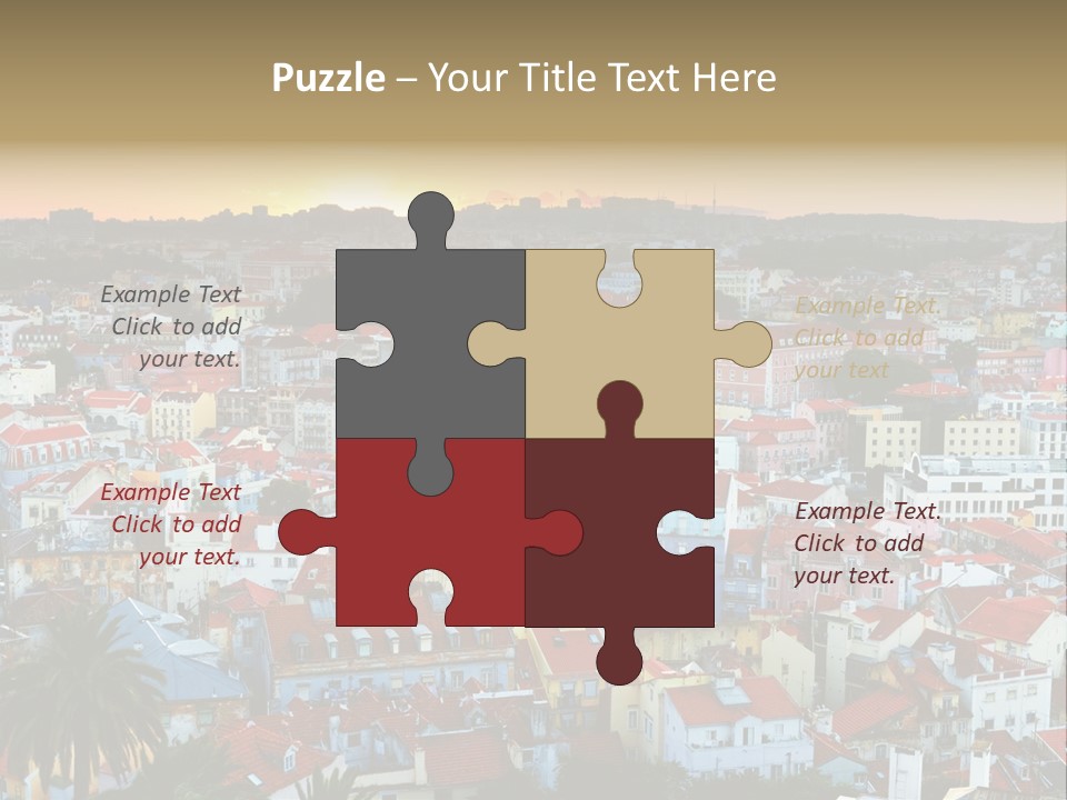 Evening View Architecture PowerPoint Template