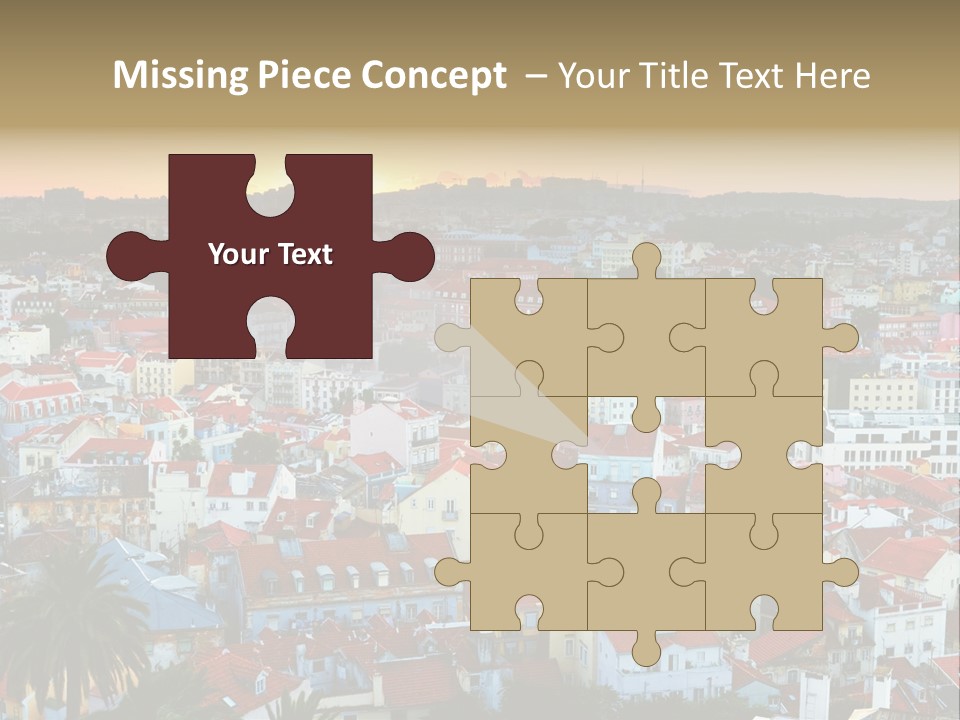 Evening View Architecture PowerPoint Template