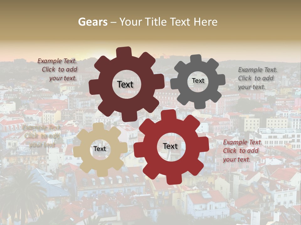 Evening View Architecture PowerPoint Template