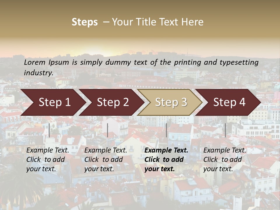 Evening View Architecture PowerPoint Template