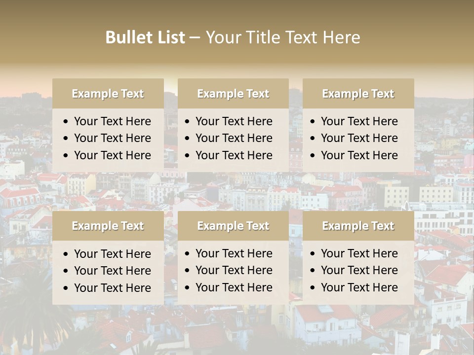 Evening View Architecture PowerPoint Template