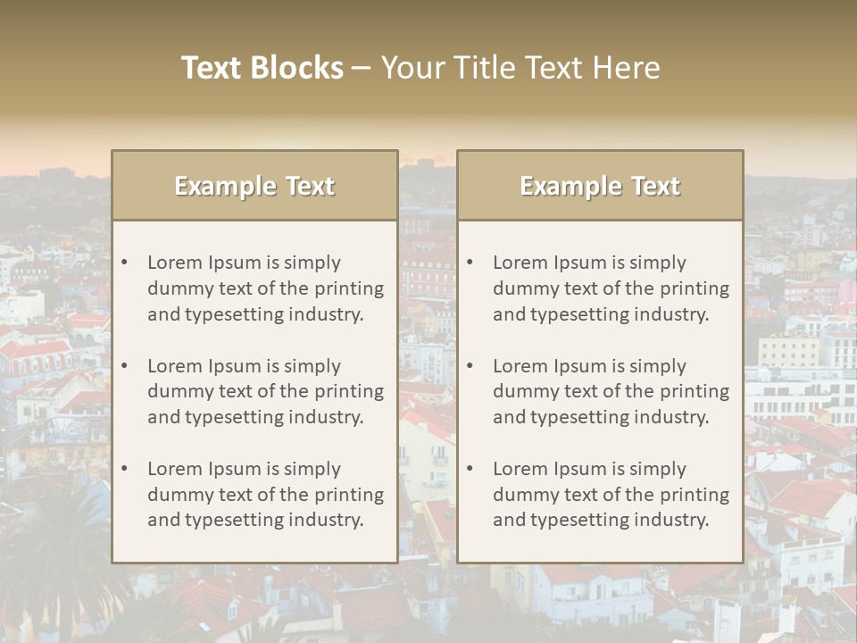 Evening View Architecture PowerPoint Template
