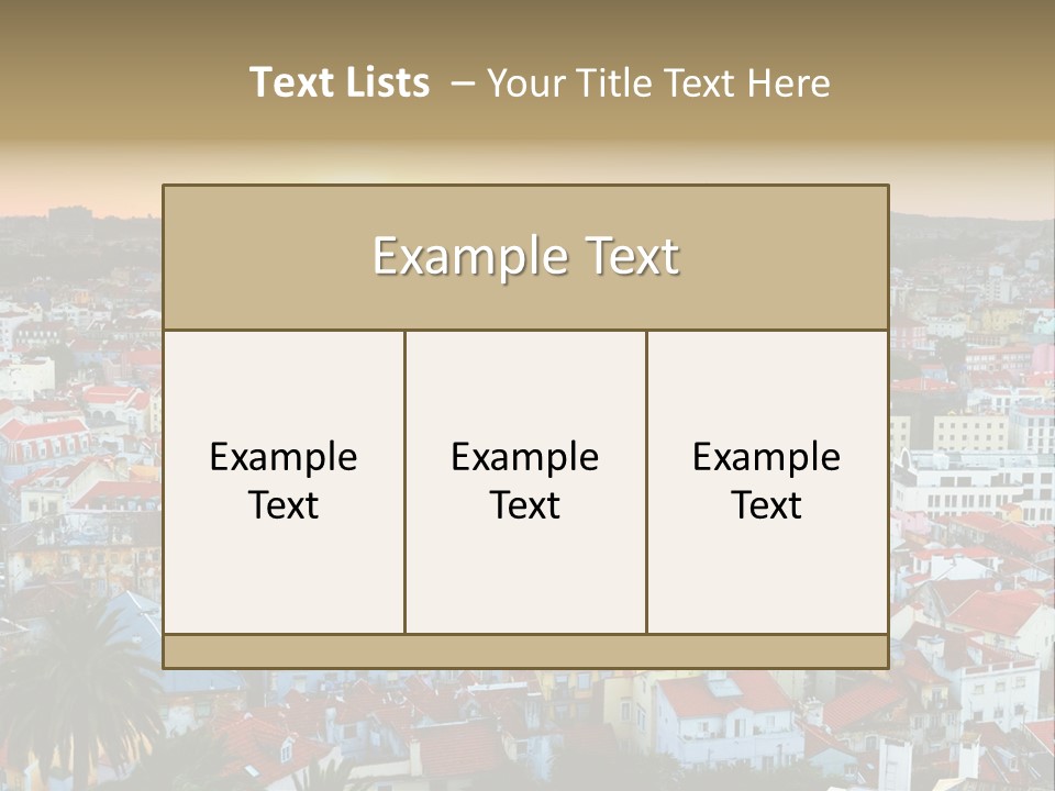 Evening View Architecture PowerPoint Template