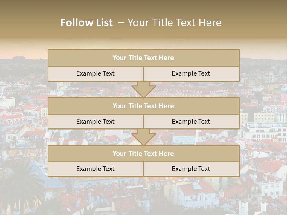 Evening View Architecture PowerPoint Template
