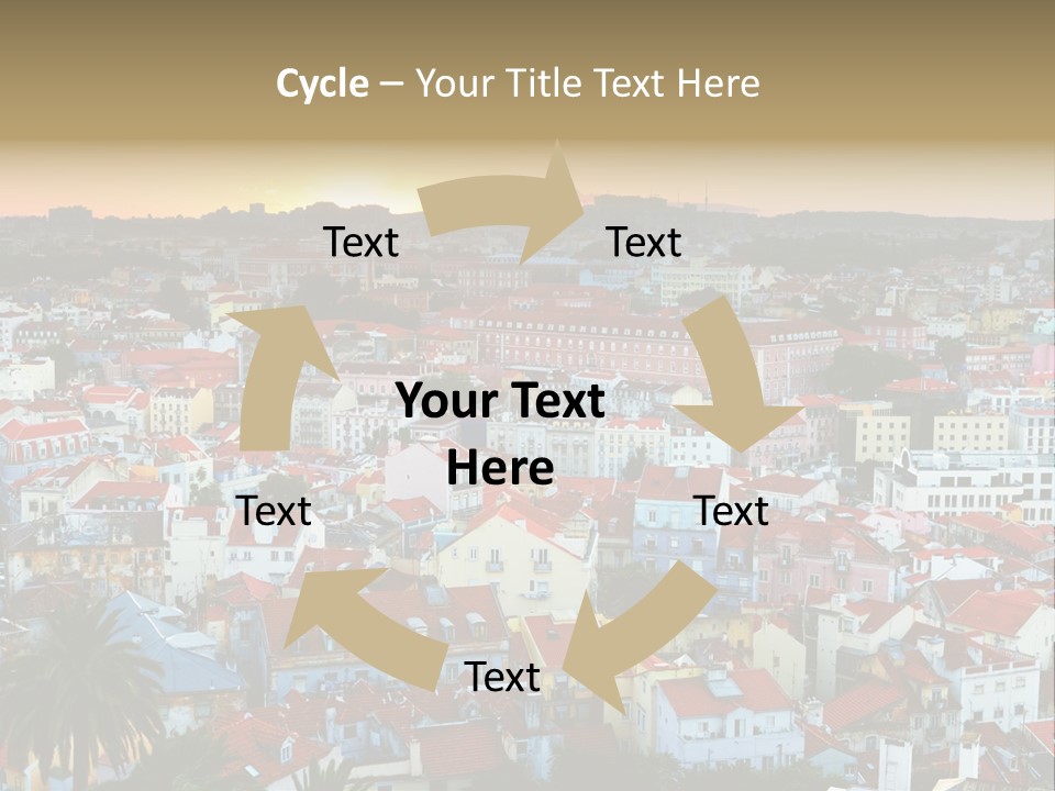 Evening View Architecture PowerPoint Template