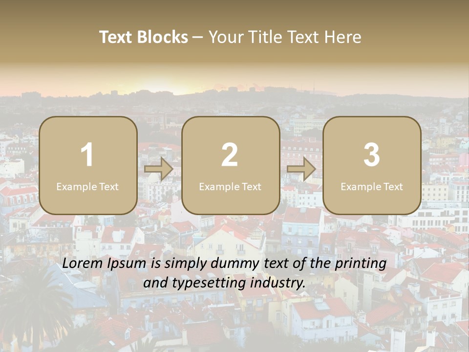 Evening View Architecture PowerPoint Template