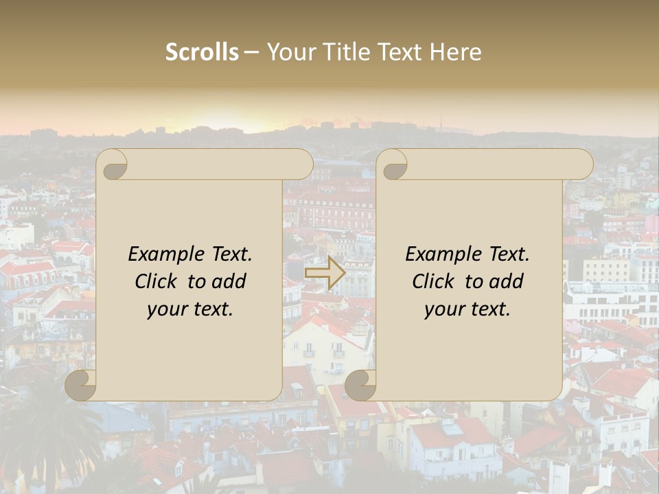 Evening View Architecture PowerPoint Template