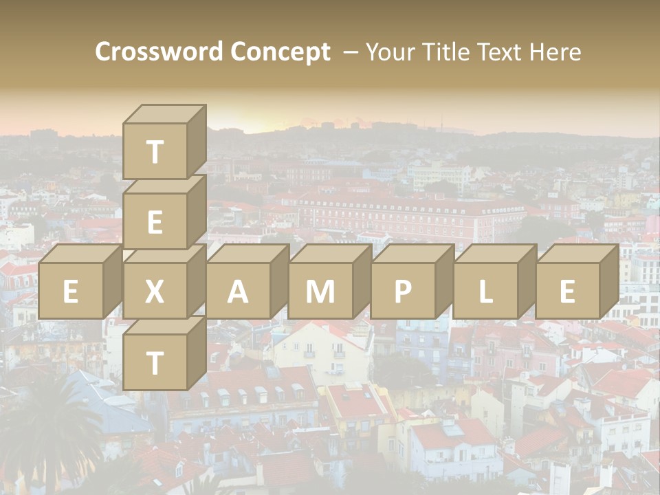 Evening View Architecture PowerPoint Template