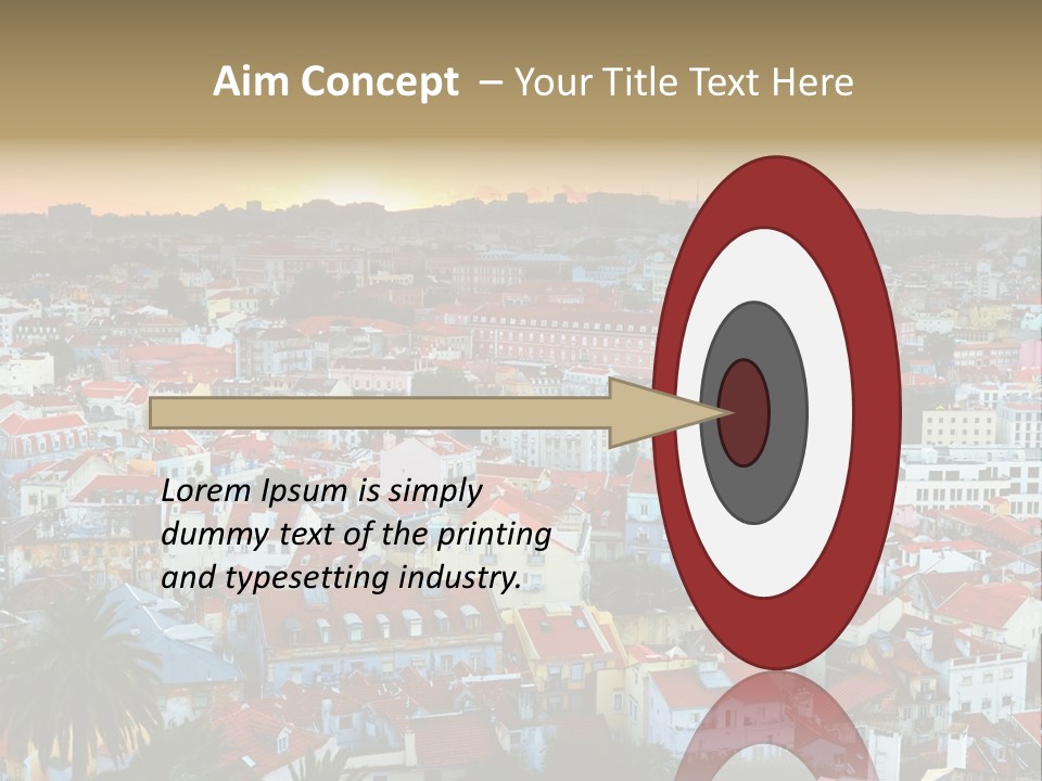 Evening View Architecture PowerPoint Template