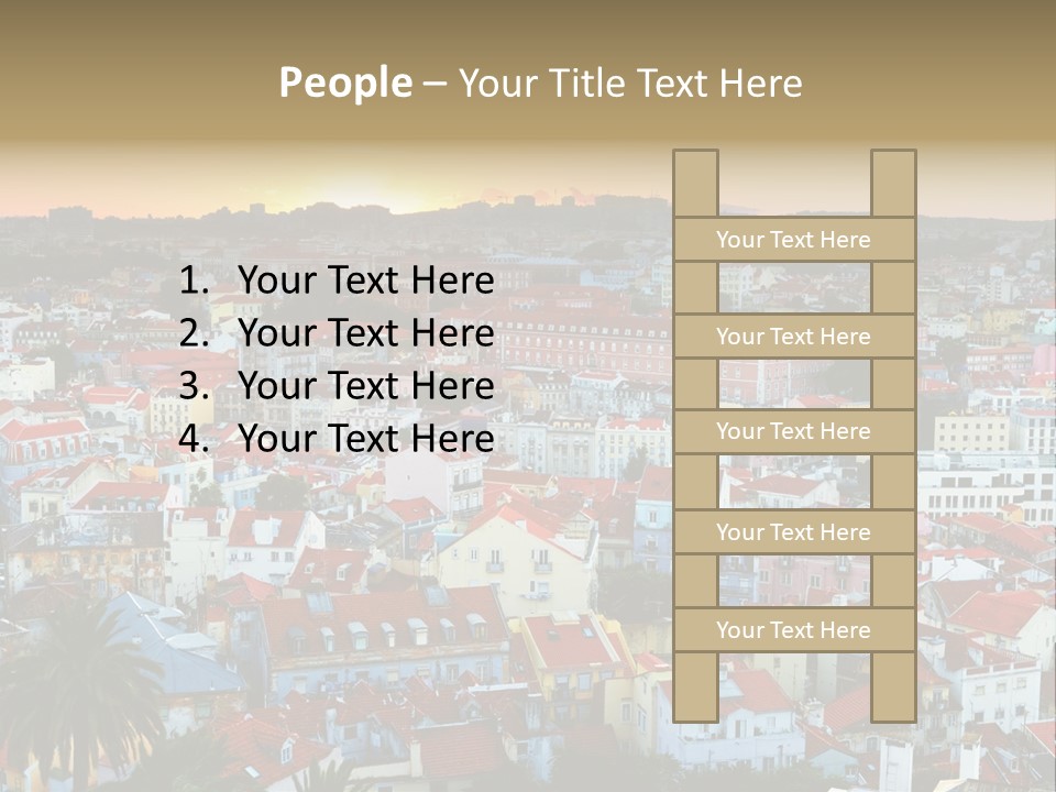 Evening View Architecture PowerPoint Template