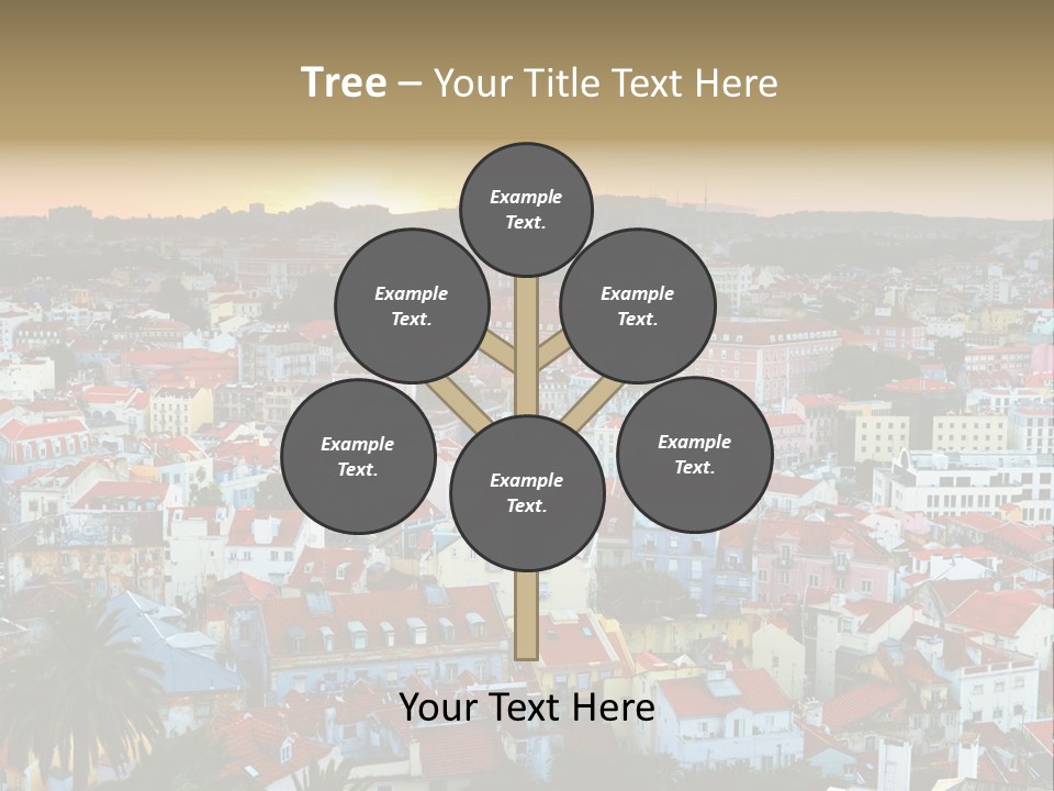 Evening View Architecture PowerPoint Template