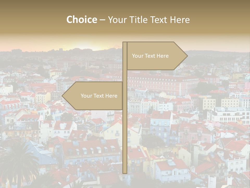 Evening View Architecture PowerPoint Template