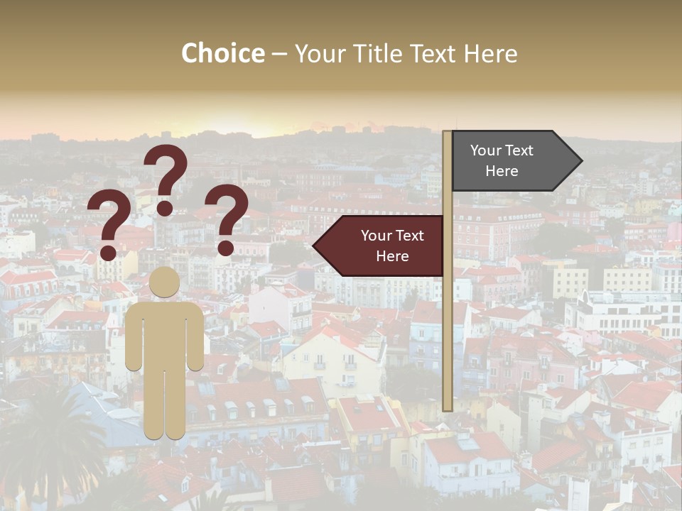 Evening View Architecture PowerPoint Template