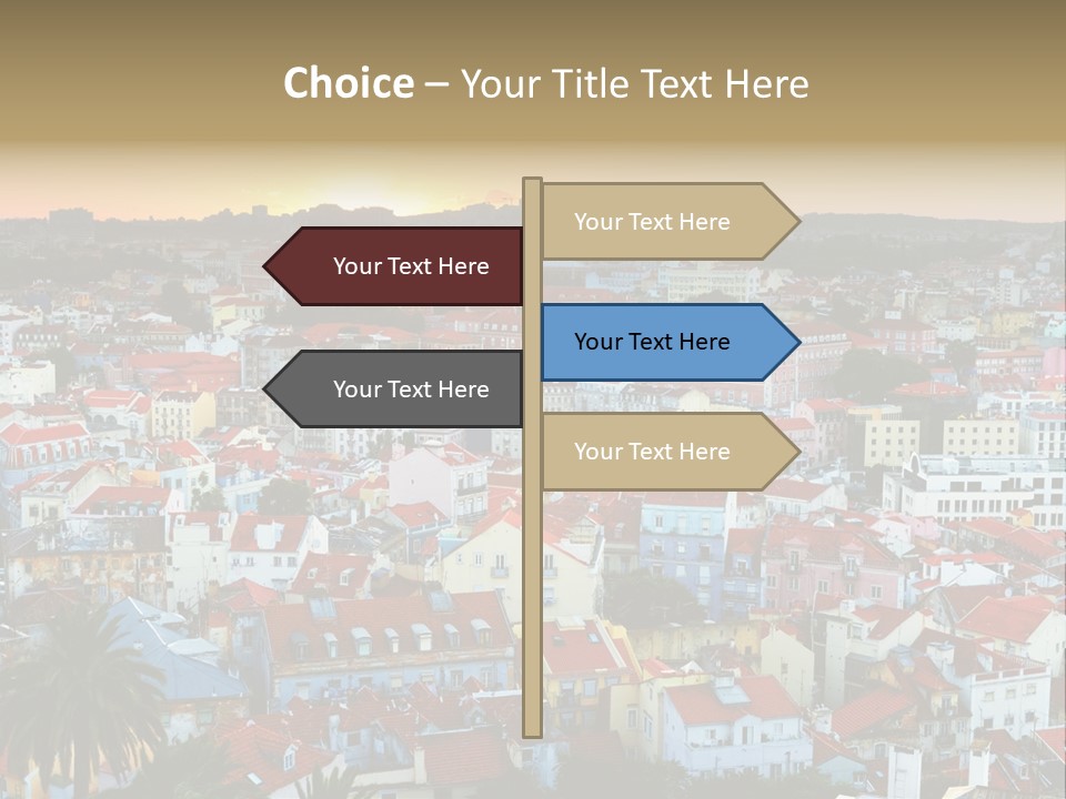 Evening View Architecture PowerPoint Template