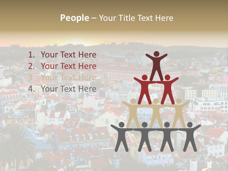 Evening View Architecture PowerPoint Template