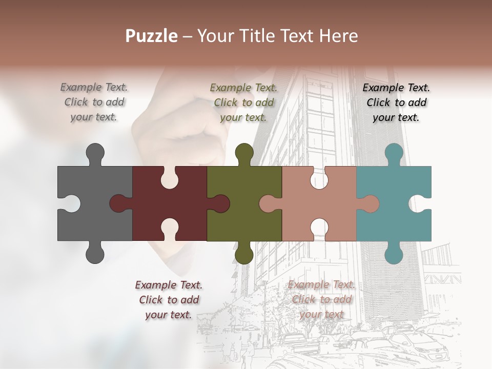 Creative Hand Education PowerPoint Template