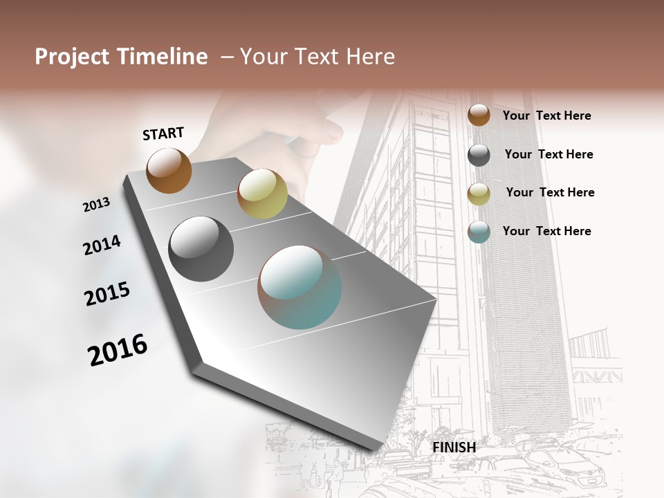 Creative Hand Education PowerPoint Template