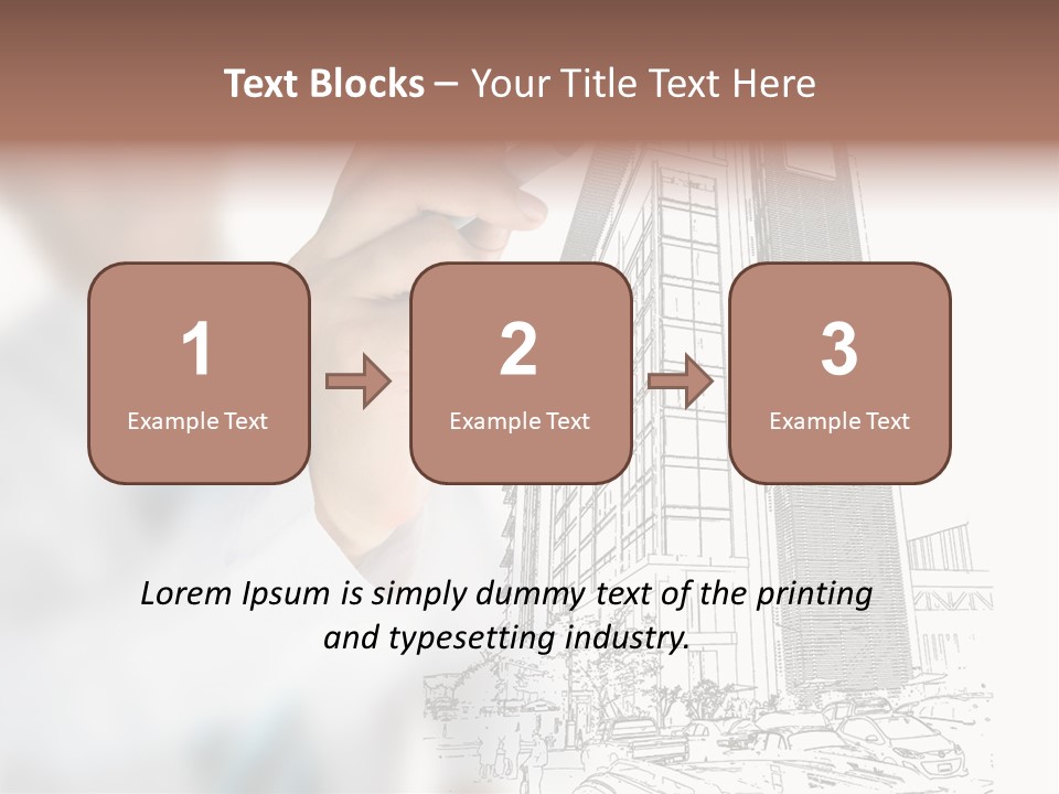 Creative Hand Education PowerPoint Template