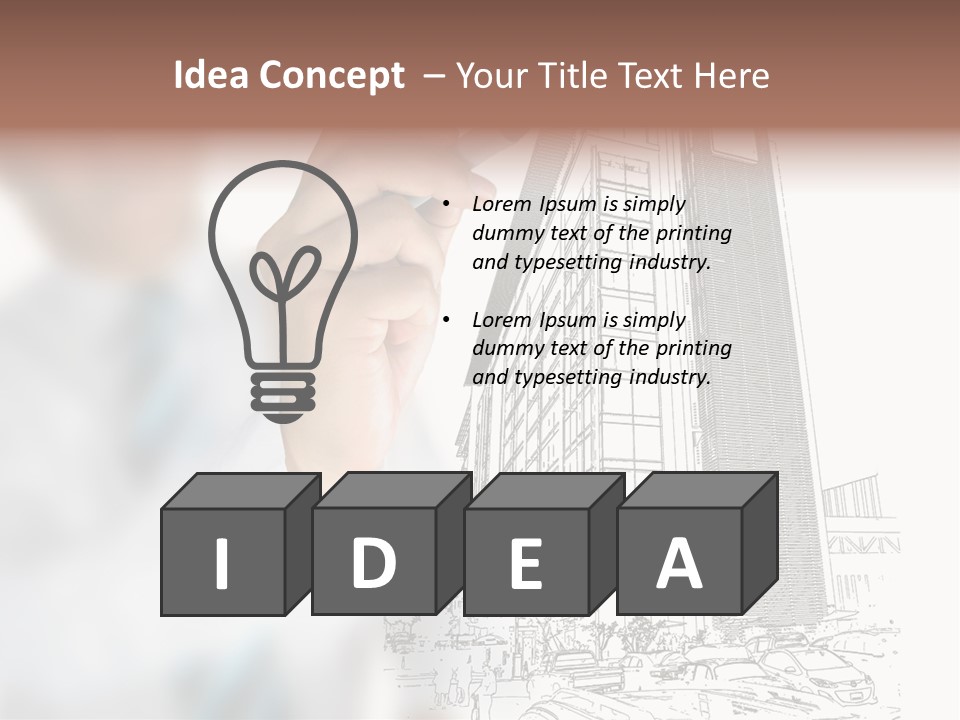 Creative Hand Education PowerPoint Template