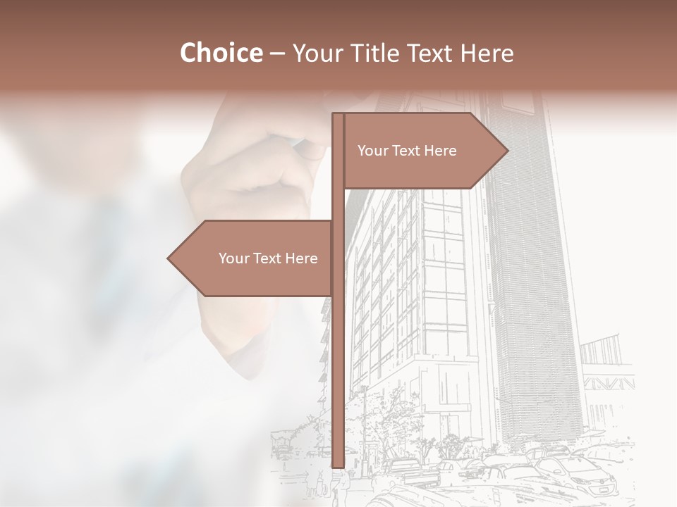 Creative Hand Education PowerPoint Template