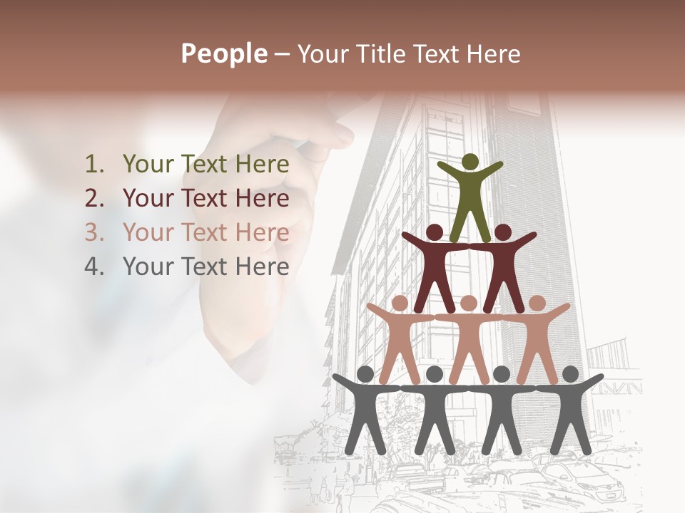 Creative Hand Education PowerPoint Template