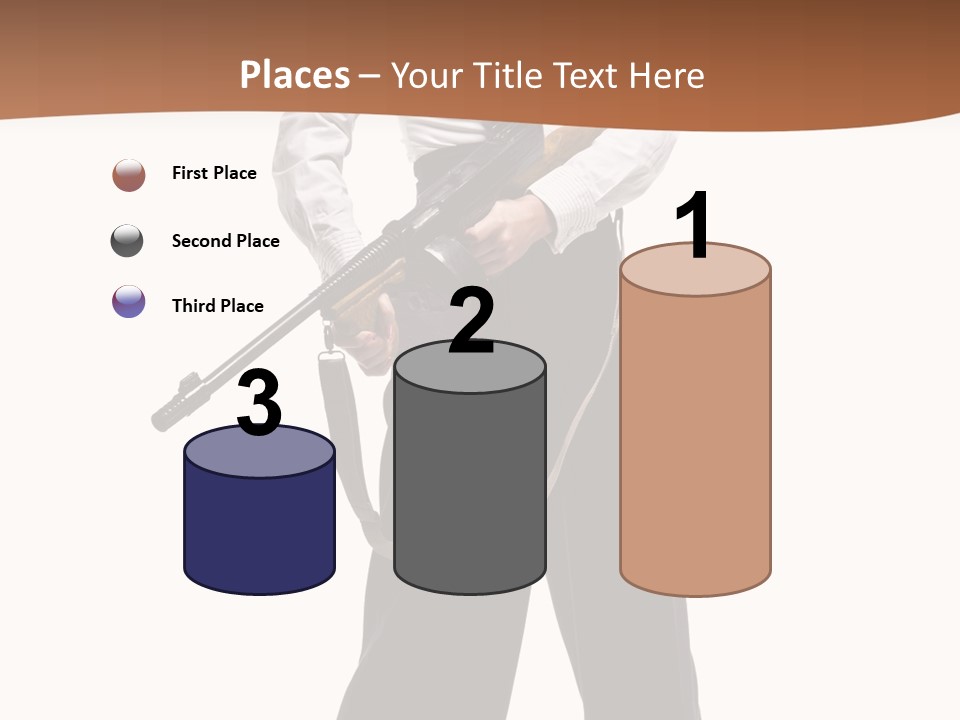 White Capone Pants PowerPoint Template