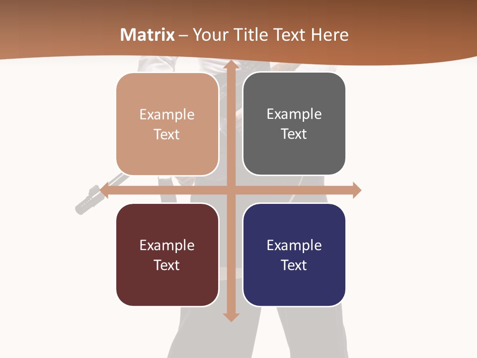 White Capone Pants PowerPoint Template