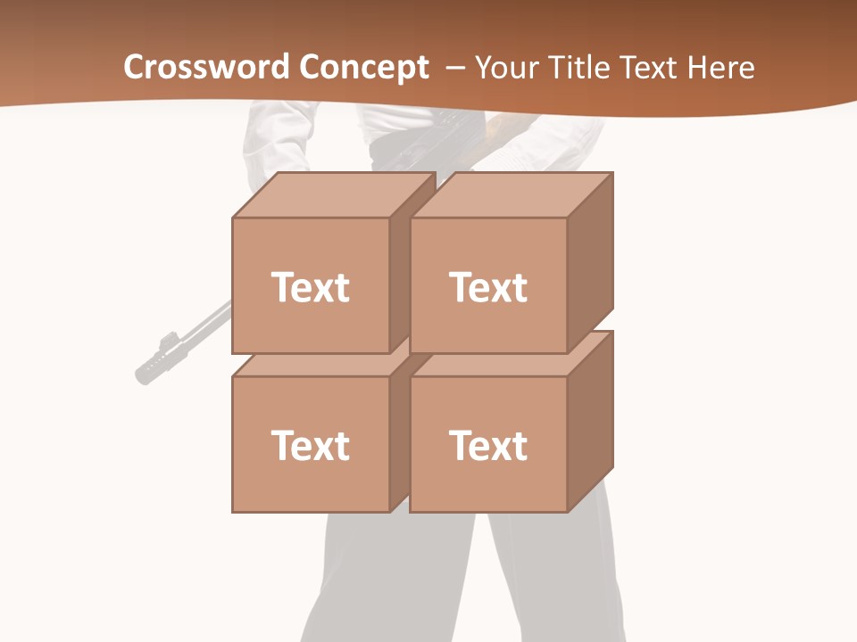 White Capone Pants PowerPoint Template