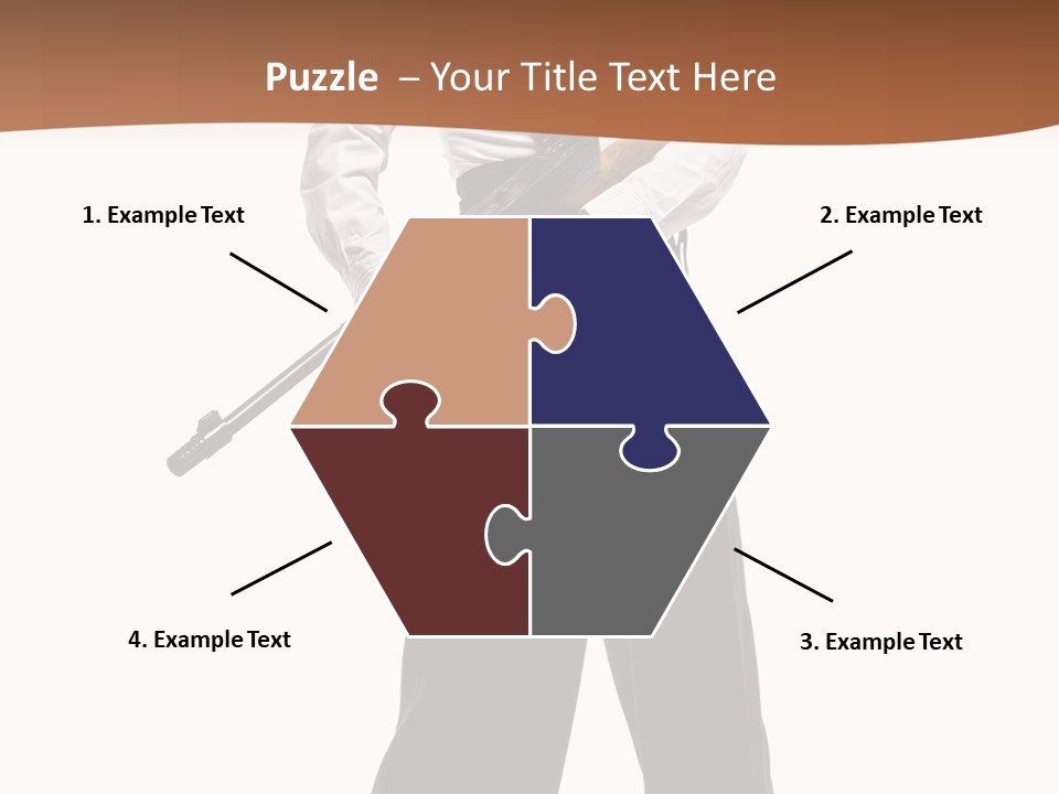 White Capone Pants PowerPoint Template