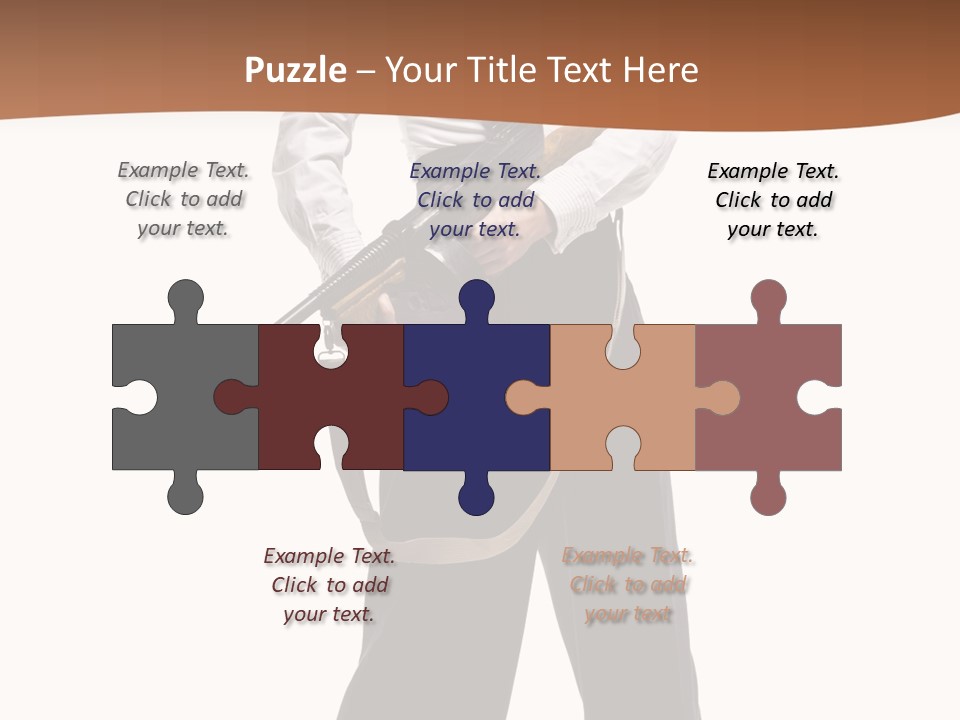 White Capone Pants PowerPoint Template