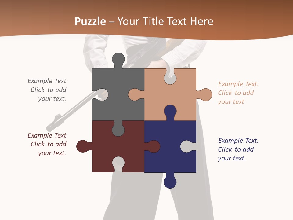 White Capone Pants PowerPoint Template