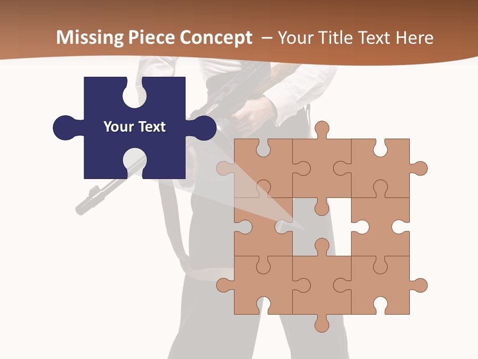 White Capone Pants PowerPoint Template