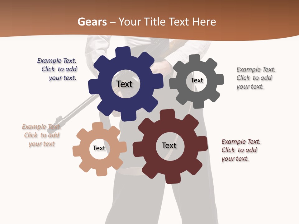 White Capone Pants PowerPoint Template