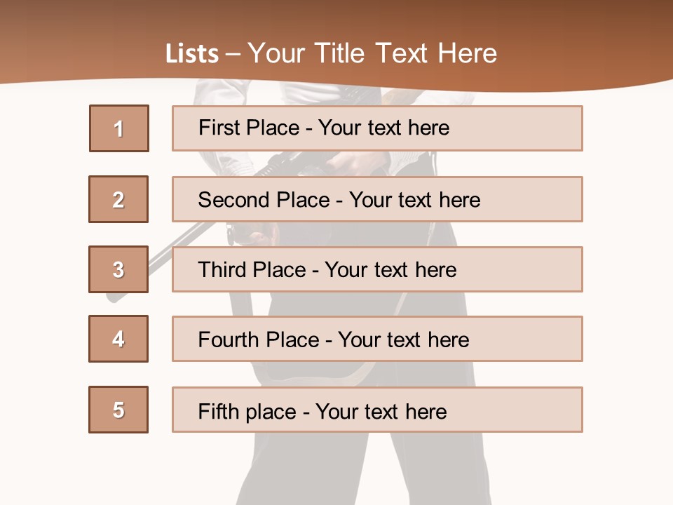 White Capone Pants PowerPoint Template