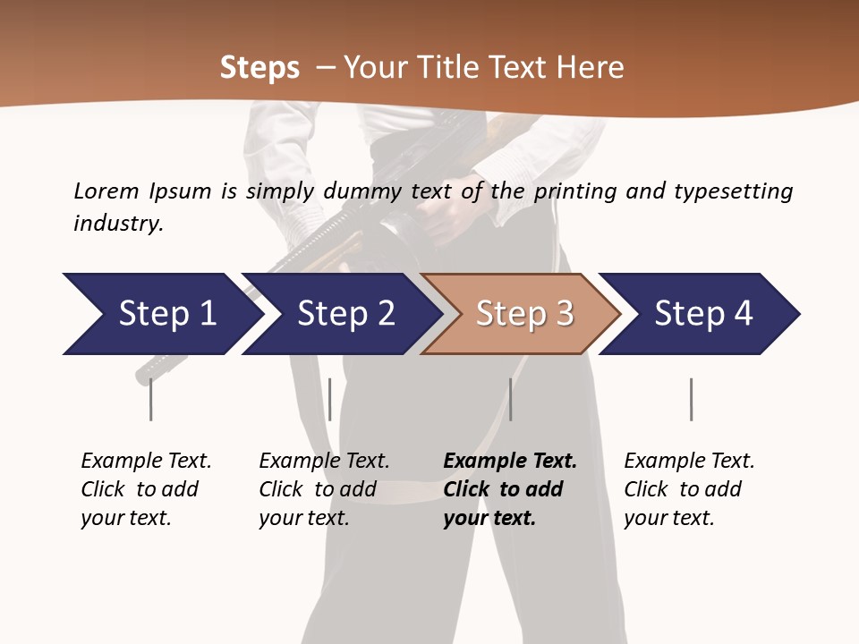 White Capone Pants PowerPoint Template