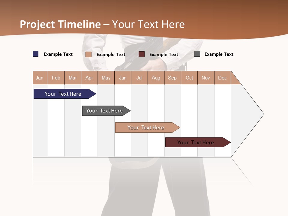 White Capone Pants PowerPoint Template