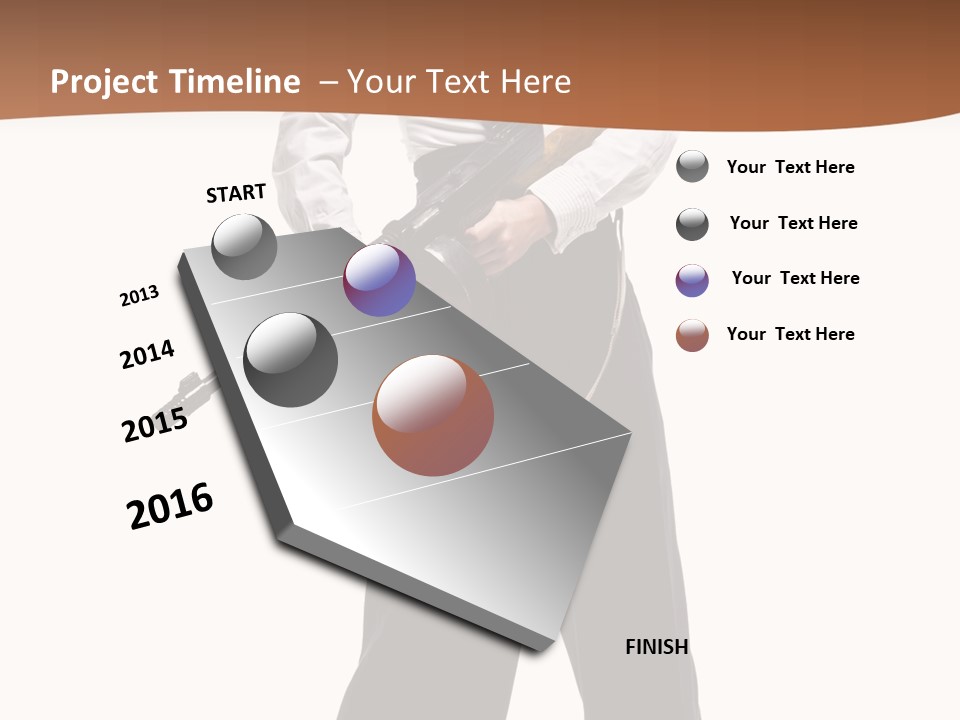 White Capone Pants PowerPoint Template