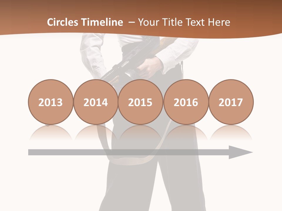 White Capone Pants PowerPoint Template