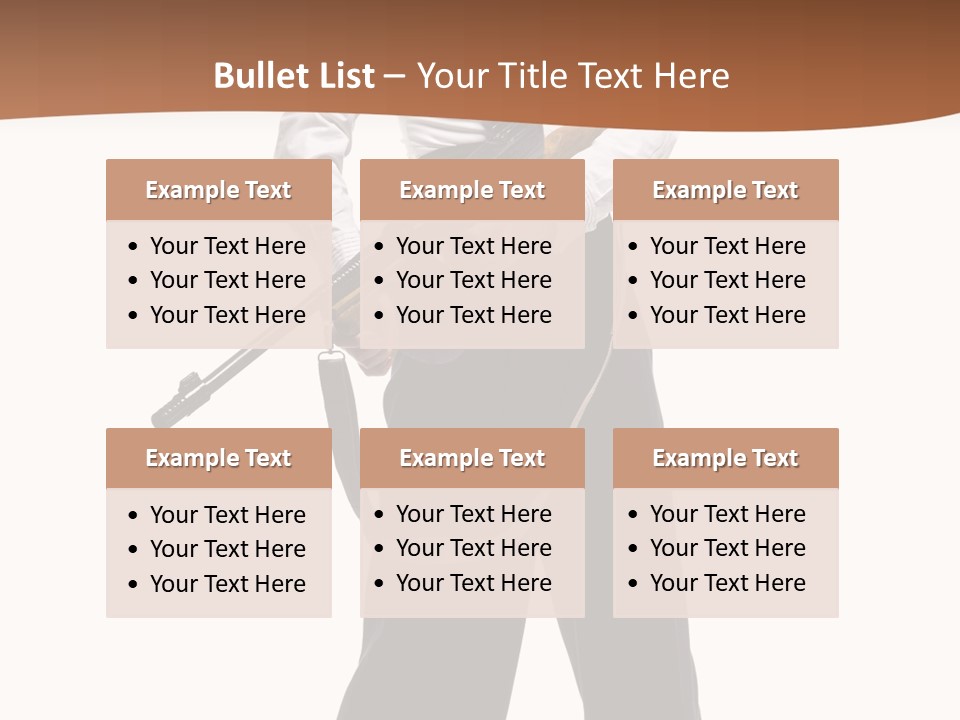 White Capone Pants PowerPoint Template