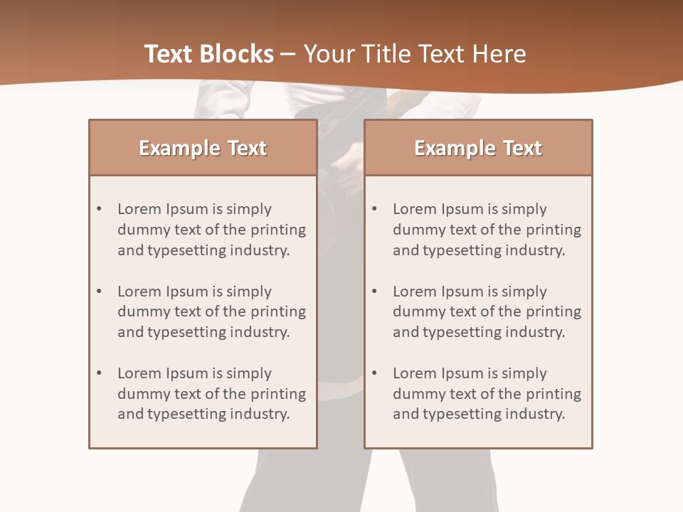 White Capone Pants PowerPoint Template