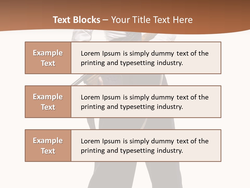 White Capone Pants PowerPoint Template