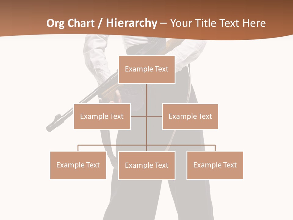 White Capone Pants PowerPoint Template