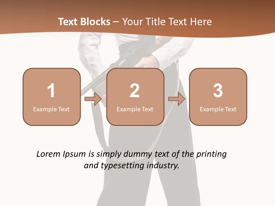 White Capone Pants PowerPoint Template