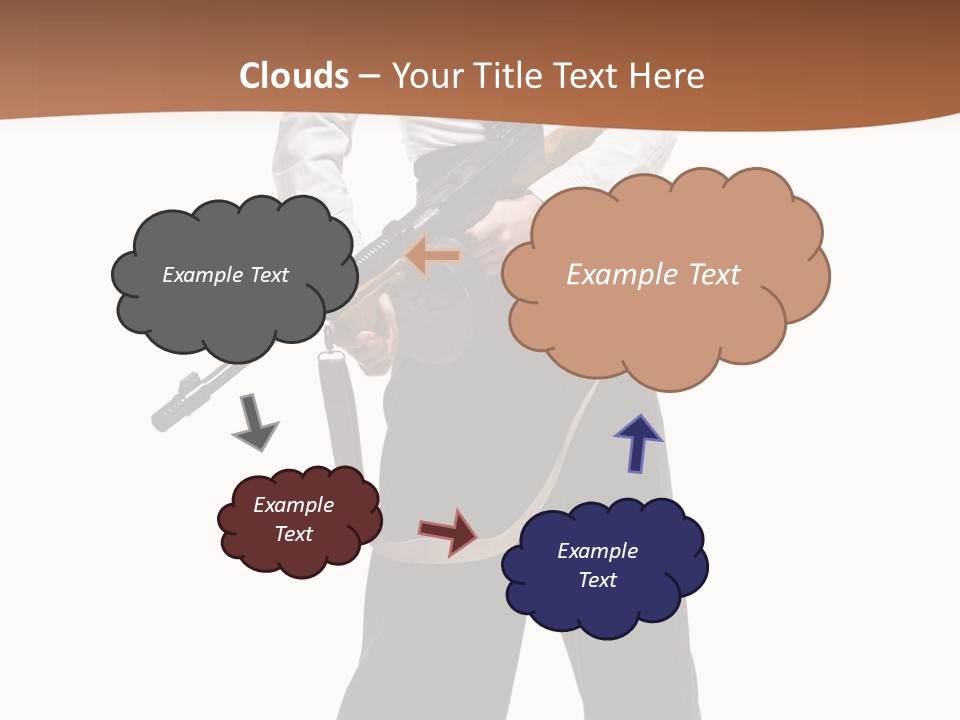 White Capone Pants PowerPoint Template