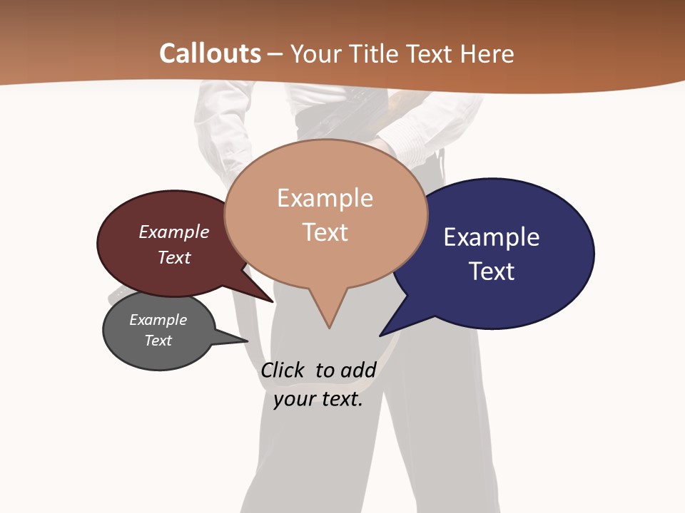 White Capone Pants PowerPoint Template