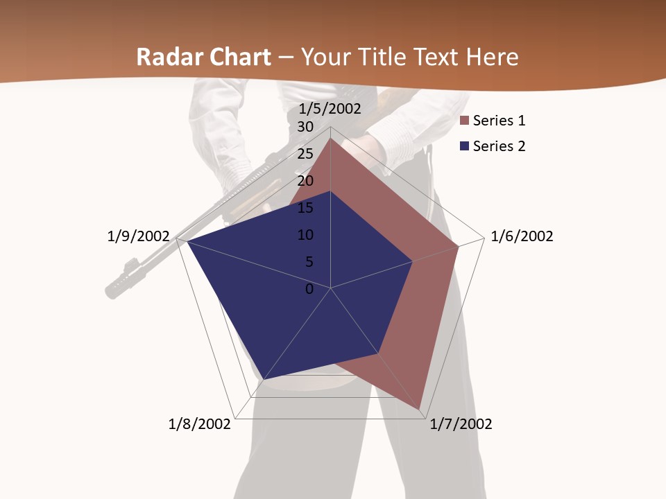 White Capone Pants PowerPoint Template