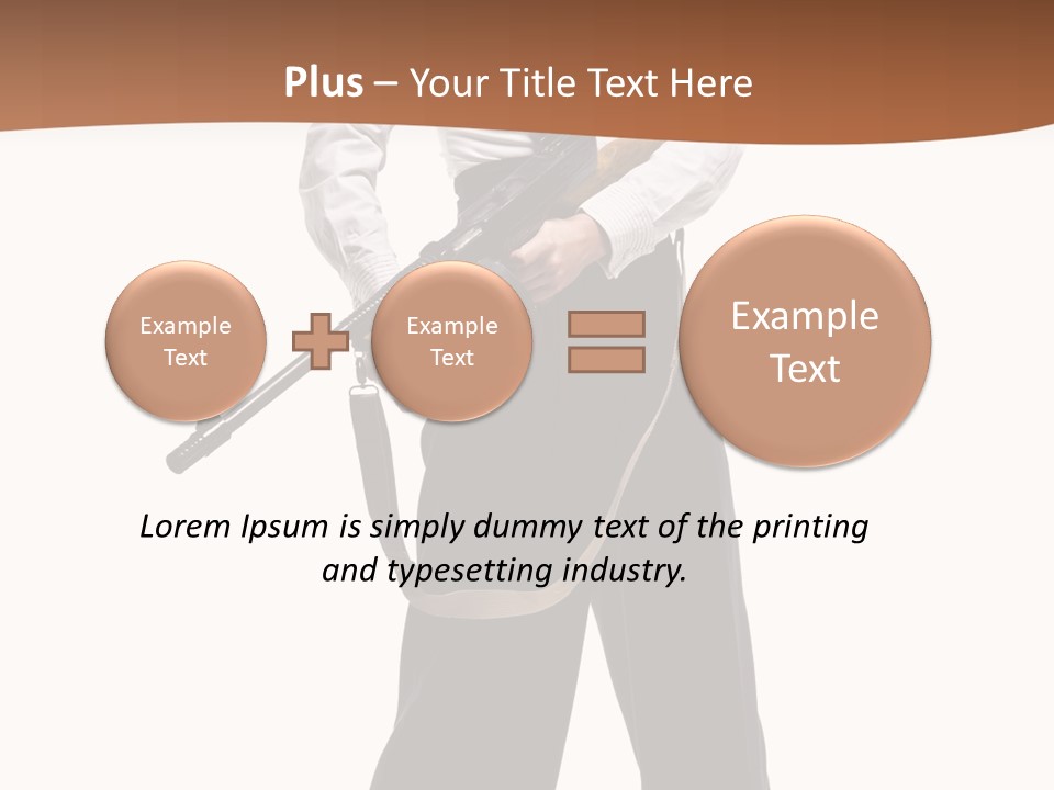 White Capone Pants PowerPoint Template