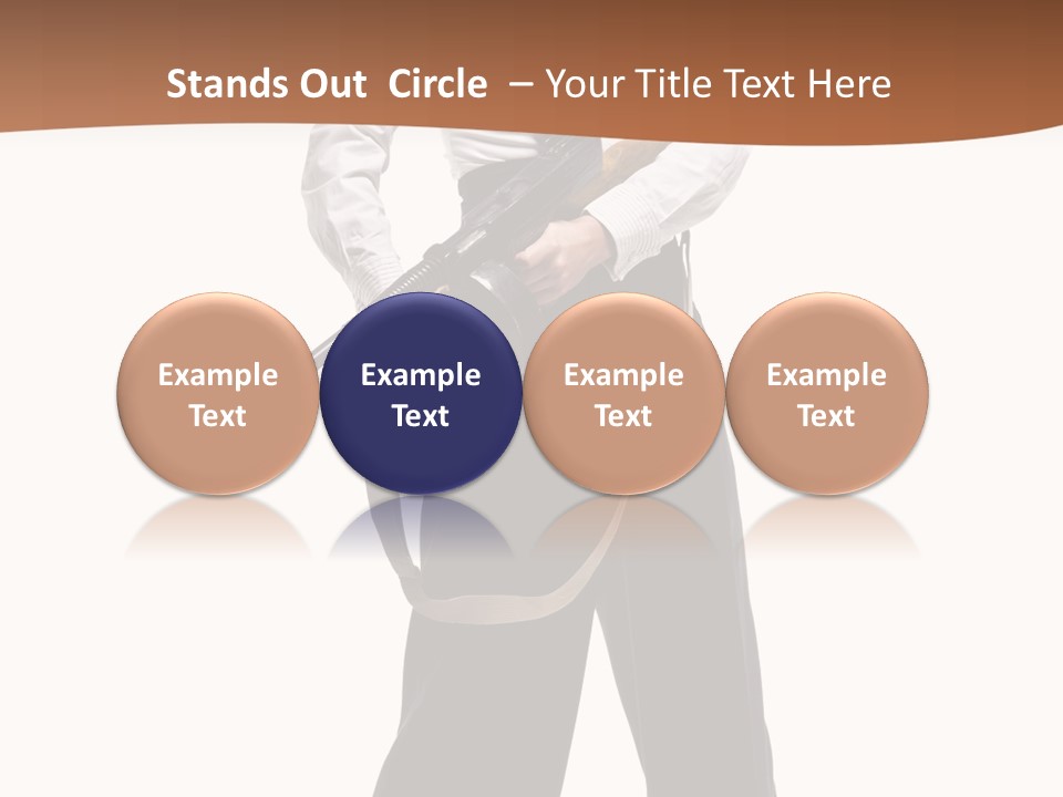 White Capone Pants PowerPoint Template